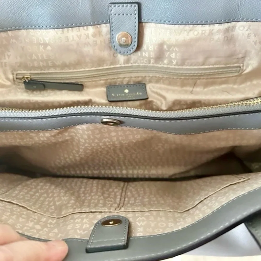 Kate spade shoulder purse tote bag maiden way saffiano zuri